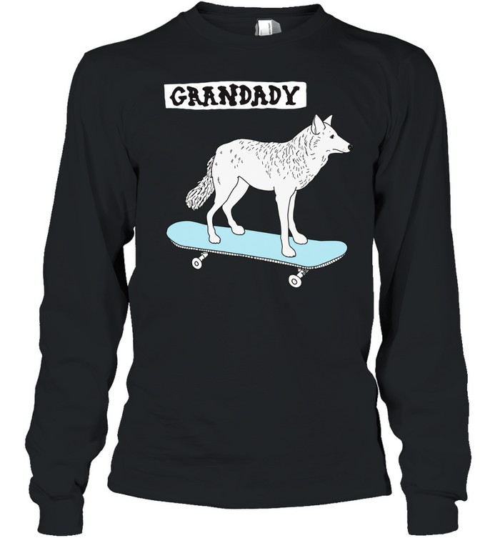 Wolf granddaddy blue wave Long Sleeved T-shirt