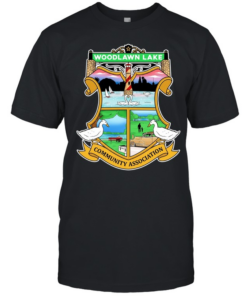Woodlawn Lake Community Association in San Antonio Texas  Classic Men's T-shirt