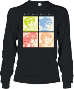 YuYu Hakusho chibi Detective Gang  Long Sleeved T-shirt