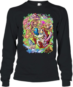 aphex twin ren and stimpy mashup  Long Sleeved T-shirt