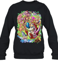 aphex twin ren and stimpy mashup  Unisex Sweatshirt