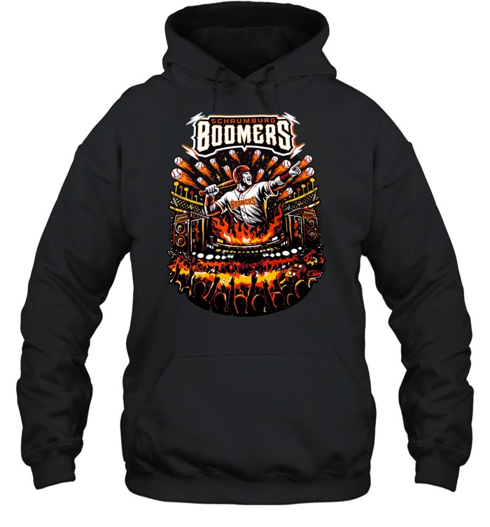 baseball flaming batter graphic Unisex Hoodie