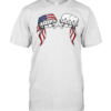 1776 Free American Flag Independence Day  Classic Men's T-shirt