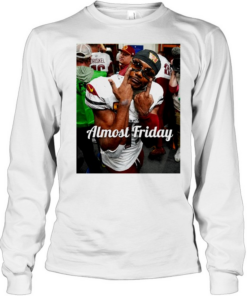 Almost Friday Scary Terry Washington Commanders T Long Sleeved T-shirt