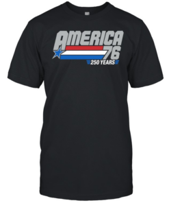 America 1976 250 years patriotic flag star  Classic Men's T-shirt