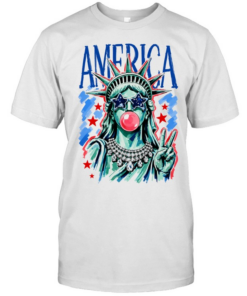 America bubble gum lady funny T Classic Men's T-shirt