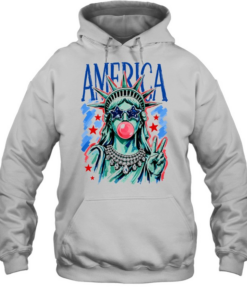 America bubble gum lady funny T Unisex Hoodie