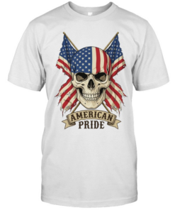 American Pride Skull Veteran Patriot T Classic Men's T-shirt
