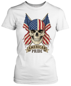 American Pride Skull Veteran Patriot T Classic Women's T-shirt
