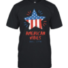 American Vibes Flag Star T- Classic Men's T-shirt