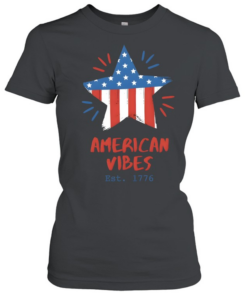 American Vibes Flag Star T- Classic Women's T-shirt