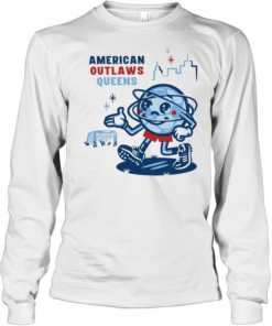 American outlaws queens soccer cartoon T Long Sleeved T-shirt