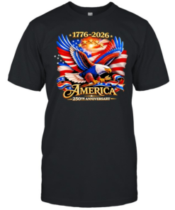 Bald Eagle American Flag 1776 2026 America 250th Anniversary T Classic Men's T-shirt