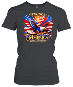 Bald Eagle American Flag 1776 2026 America 250th Anniversary T Classic Women's T-shirt