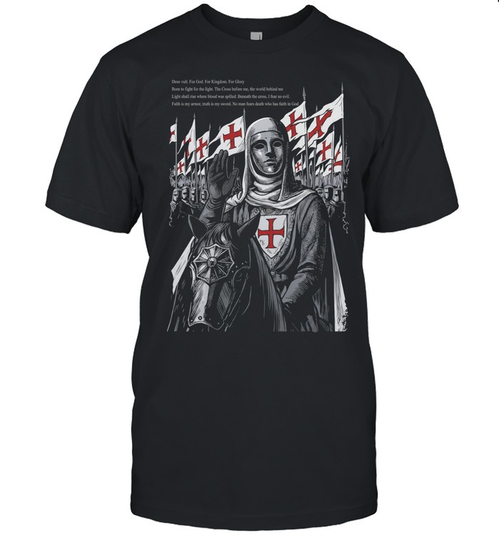 Baldwin IV deus vult for god for kingdom for glory born to fight for the light Classic Men's T-shirt