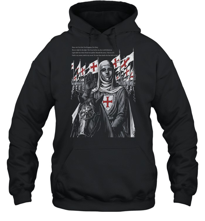 Baldwin IV deus vult for god for kingdom for glory born to fight for the light Unisex Hoodie