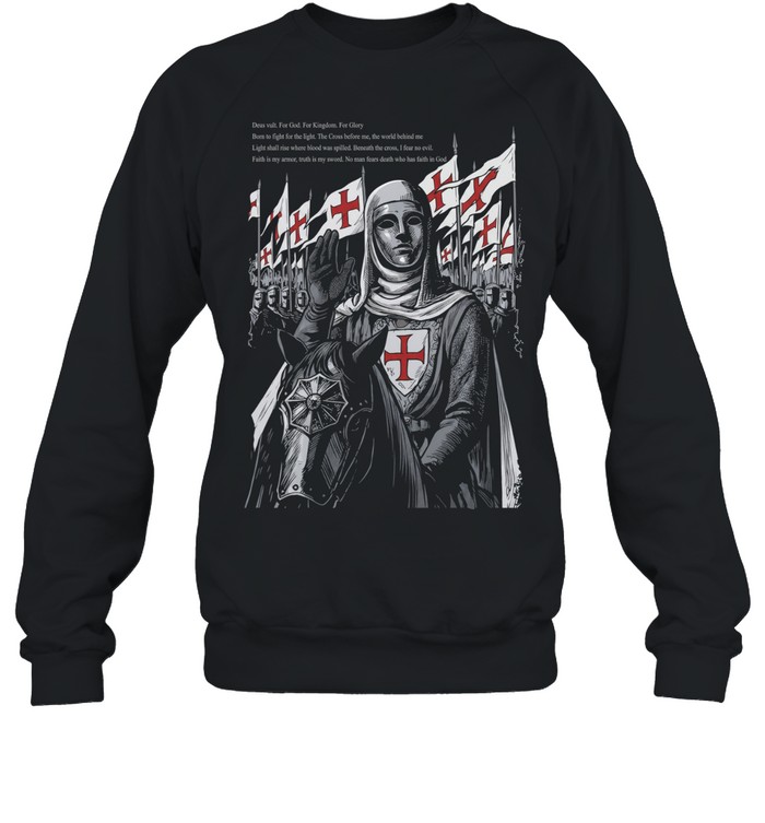 Baldwin IV deus vult for god for kingdom for glory born to fight for the light Unisex Sweatshirt