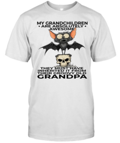 Bat My Grandchildren Are Absolutely Awesome They Must Have Inherited It From Their Groovy Old Grandpa T Classic Men's T-shirt
