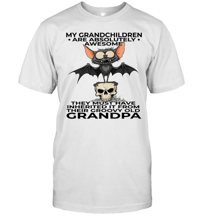 Bat My Grandchildren Are Absolutely Awesome They Must Have Inherited It From Their Groovy Old Grandpa T Classic Men's T-shirt
