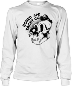 Bored Ape Yacht Club Skull Fish T Long Sleeved T-shirt