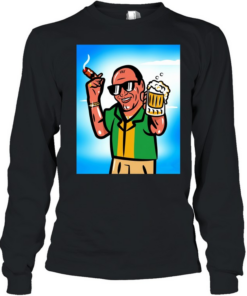 Boss beer and cigars happy summer Long Sleeved T-shirt