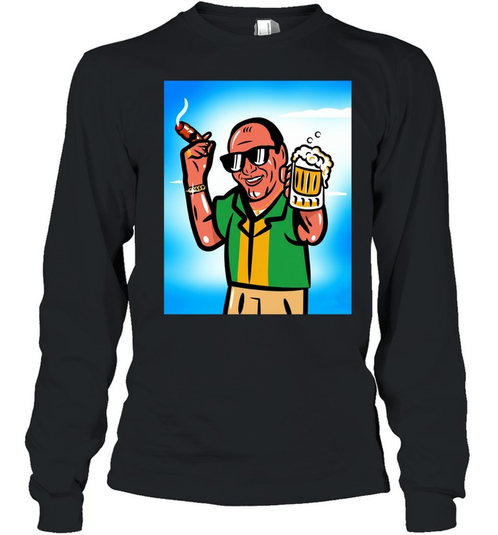Boss beer and cigars happy summer Long Sleeved T-shirt