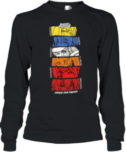 Broken Promises Apathy Sorrow Pain Lies Desire Choose Your Fighter Anime Long Sleeved T-shirt