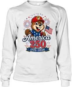 Buc ees America 250 years of freedom graphic  Long Sleeved T-shirt