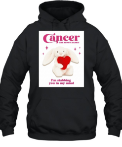 Cancer the bunny rabbit I’m stabbing you in my mind Unisex Hoodie