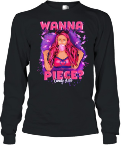 Candy Kate wanna piece love wrestling bubblegum Long Sleeved T-shirt