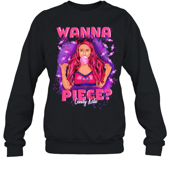 Candy Kate wanna piece love wrestling bubblegum Unisex Sweatshirt