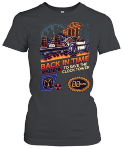Car back in time outatime to save the clock tower 88mp  Classic Women's T-shirt