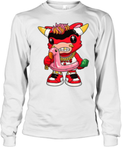 Chicago Bulls Benny mascot T Long Sleeved T-shirt