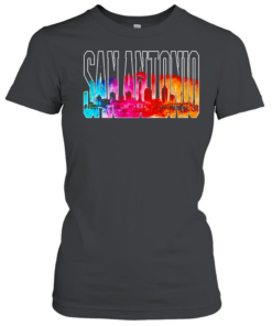 City Skyline Landmark Monument San Antonio Spurs T Classic Women's T-shirt