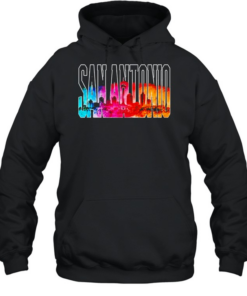 City Skyline Landmark Monument San Antonio Spurs T Unisex Hoodie