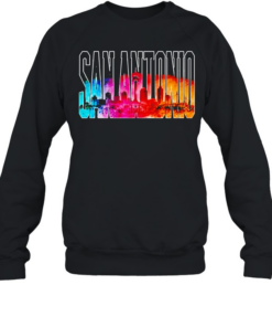 City Skyline Landmark Monument San Antonio Spurs T Unisex Sweatshirt