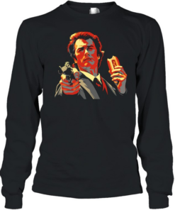 Clint Eastwood hot dog and gun vintage Long Sleeved T-shirt