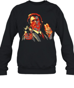 Clint Eastwood hot dog and gun vintage Unisex Sweatshirt