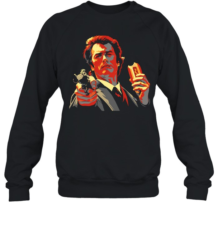 Clint Eastwood hot dog and gun vintage Unisex Sweatshirt