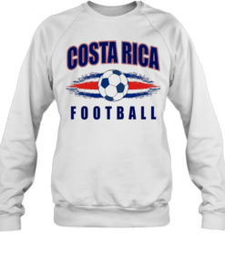 Costa Rica football soccer ball  Unisex Sweatshirt