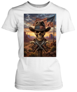 Cowboy Skull Western American Patriot T Classic Women's T-shirt