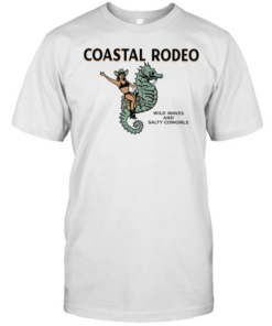 Cowgirt coastal rodeo wild waves and salty cowgirls  Classic Men's T-shirt