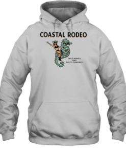 Cowgirt coastal rodeo wild waves and salty cowgirls  Unisex Hoodie