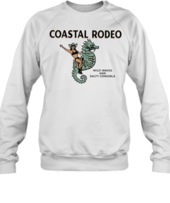 Cowgirt coastal rodeo wild waves and salty cowgirls  Unisex Sweatshirt