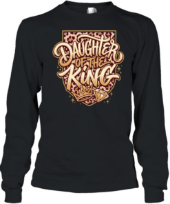Daughther of the king diamond graphic T Long Sleeved T-shirt