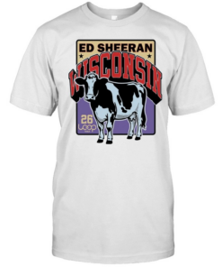 Ed Sheeran Wisconsin 26 Loop Tour Cow  Classic Men's T-shirt