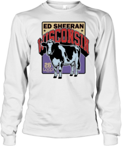 Ed Sheeran Wisconsin 26 Loop Tour Cow  Long Sleeved T-shirt