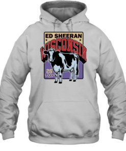 Ed Sheeran Wisconsin 26 Loop Tour Cow  Unisex Hoodie