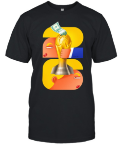 FIFA World Cup Corruption Soccer 2026 Money Trophy greed Scandal  Classic Men's T-shirt