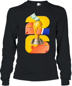 FIFA World Cup Corruption Soccer 2026 Money Trophy greed Scandal Long Sleeved T-shirt